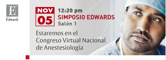 Simposio Edwards en el Congreso Nacional Virtual de Anestesiologa, en Mxico